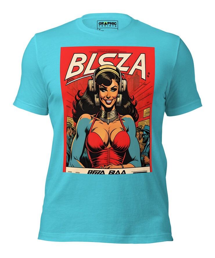 Unisex Crew Neck T-Shirt - Ibiza Night Club Heroes Comic Series v.16 | T-Shirt | Buy Online | GRAPHIC T-SHIRTS