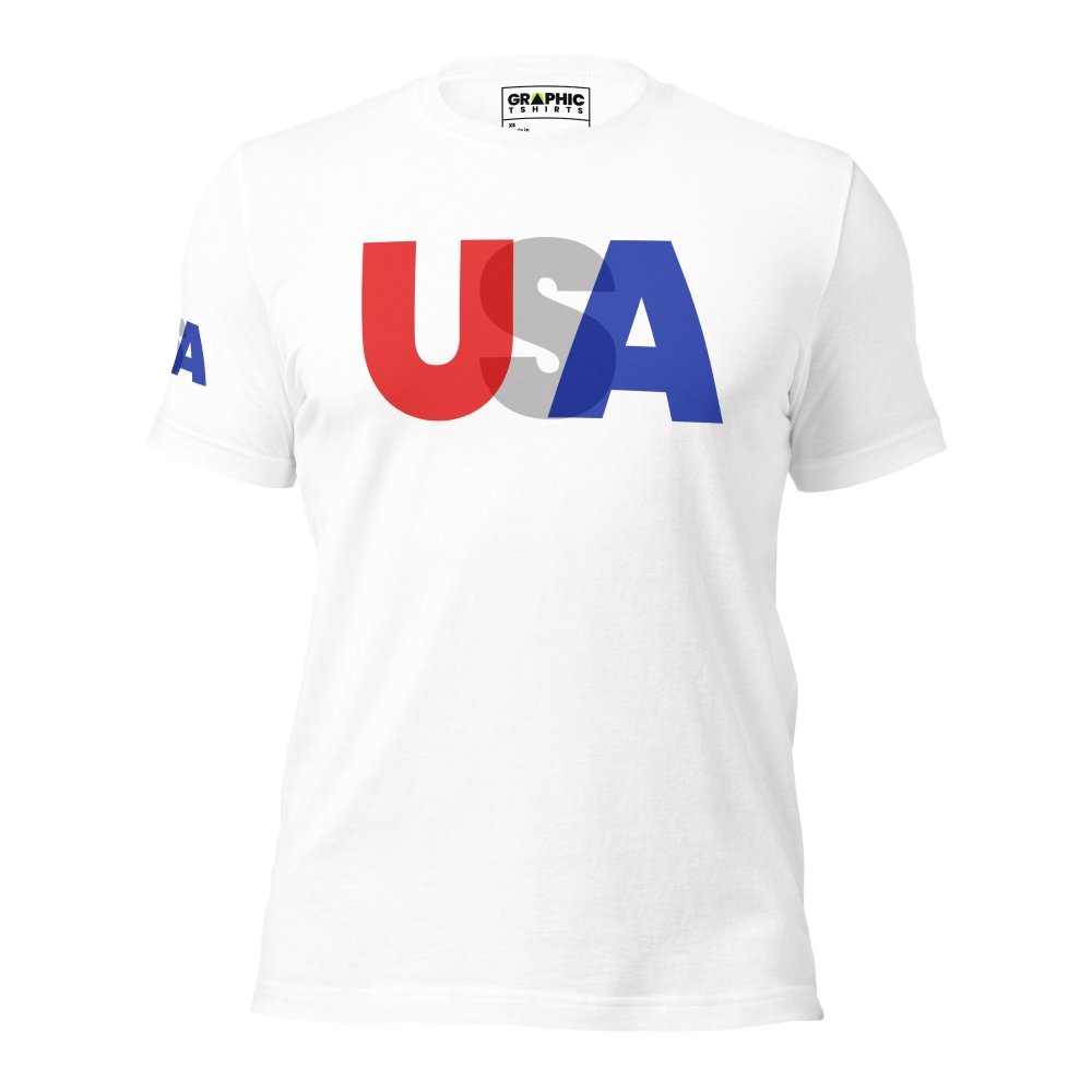 Unisex Crew Neck T-Shirt - USA — GRAPHIC T-SHIRTS