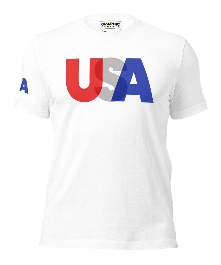 Unisex Crew Neck T-Shirt - USA | T-Shirt | Buy Online | GRAPHIC T-SHIRTS