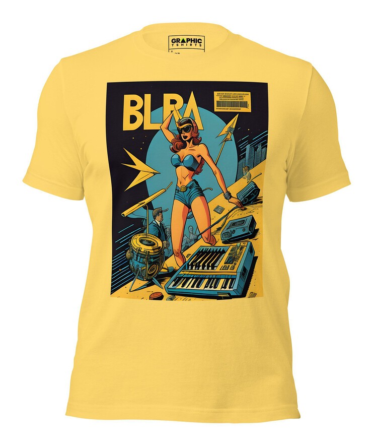 Unisex Crew Neck T-Shirt - Ibiza Night Club Heroes Comic Series v.9 | T-Shirt | Buy Online | GRAPHIC T-SHIRTS