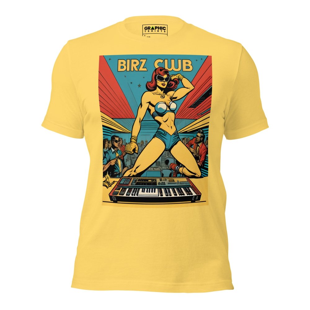 Unisex Crew Neck T-Shirt - Ibiza Night Club Heroes Comic Series v.4 — GRAPHIC T-SHIRTS