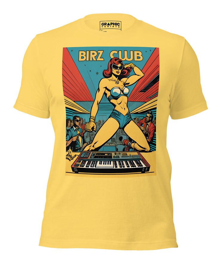 Unisex Crew Neck T-Shirt - Ibiza Night Club Heroes Comic Series v.4 | T-Shirt | Buy Online | GRAPHIC T-SHIRTS