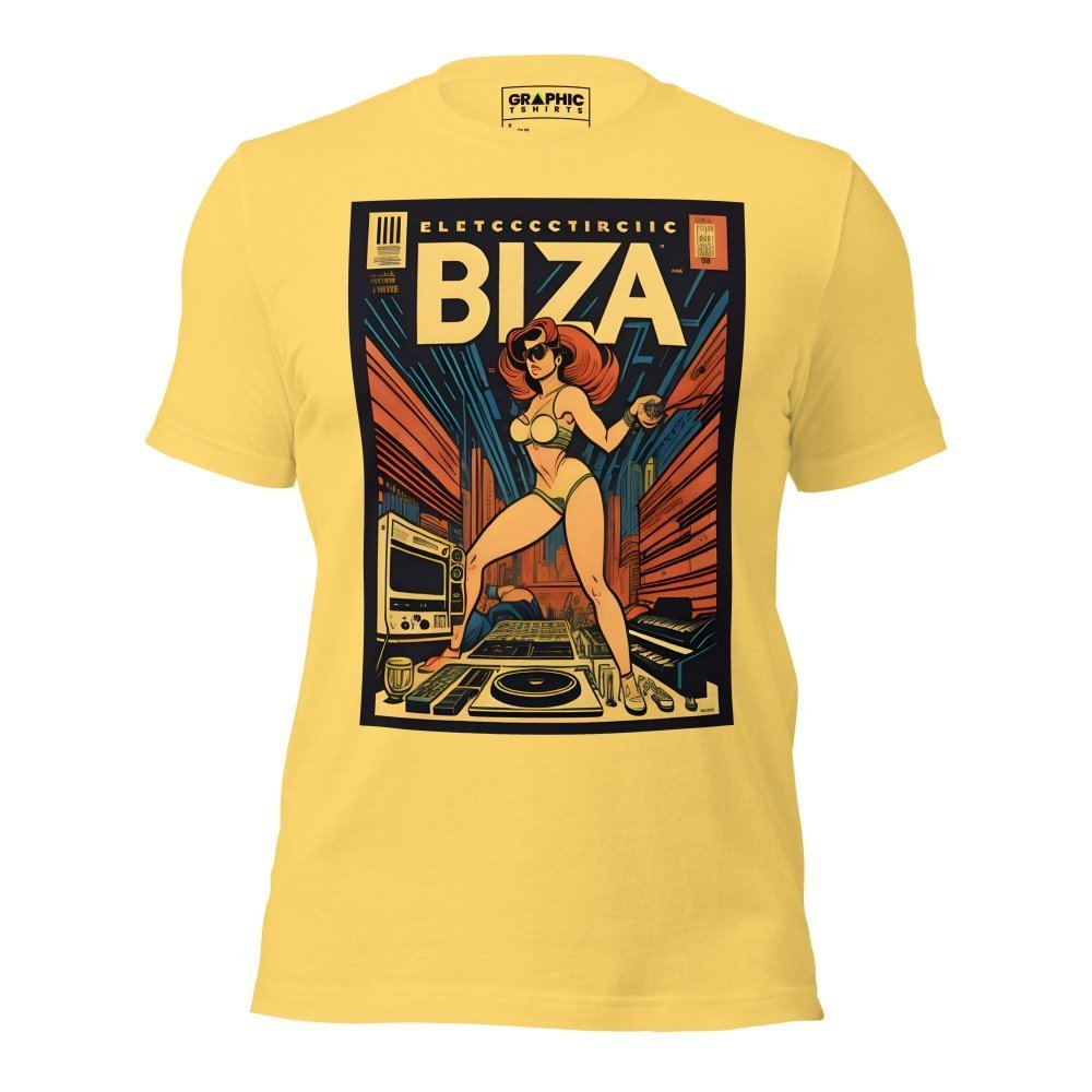 Unisex Crew Neck T-Shirt - Ibiza Night Club Heroes Comic Series v.1 — GRAPHIC T-SHIRTS