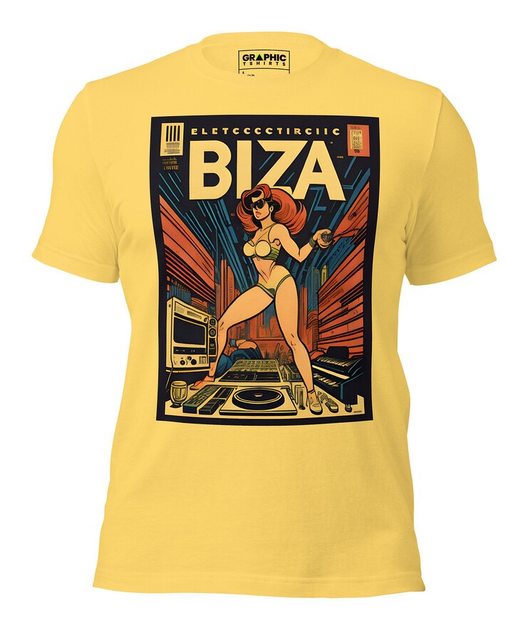 Unisex Crew Neck T-Shirt - Ibiza Night Club Heroes Comic Series v.1 | T-Shirt | Buy Online | GRAPHIC T-SHIRTS