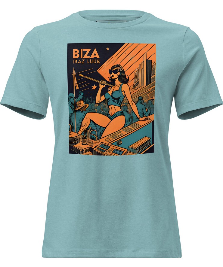 Women's Relaxed T-Shirt - Ibiza Night Club Heroes Comic Series v.21 | T-Shirt | Buy Online | GRAPHIC T-SHIRTS