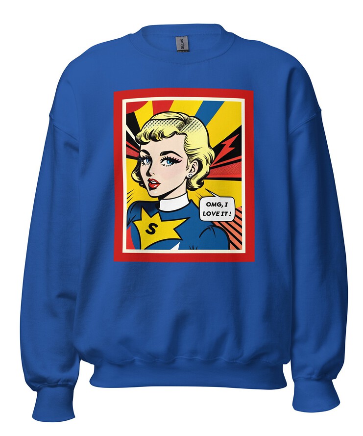 Unisex Crew Neck Sweatshirt - Vintage American Comic Series v.12 | Sweatshirt | Buy Online | GRAPHIC T-SHIRTS