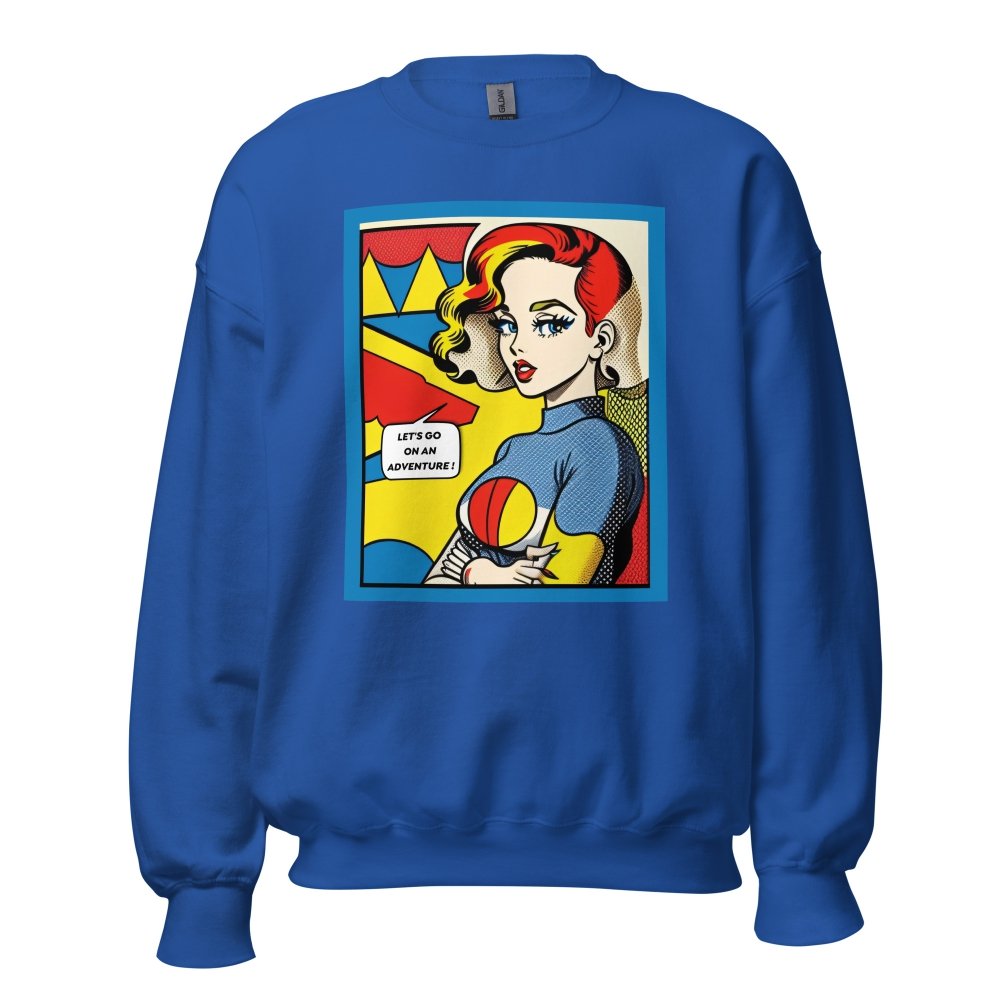 Unisex Crew Neck Sweatshirt - Vintage American Comic Series v.1 — GRAPHIC T-SHIRTS