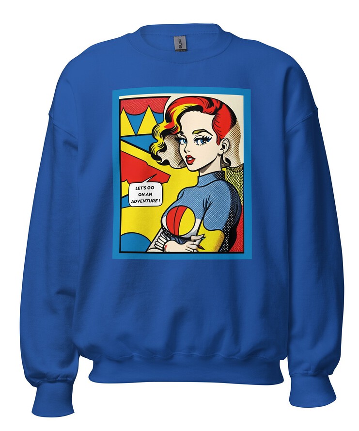 Unisex Crew Neck Sweatshirt - Vintage American Comic Series v.1 | Sweatshirt | Buy Online | GRAPHIC T-SHIRTS