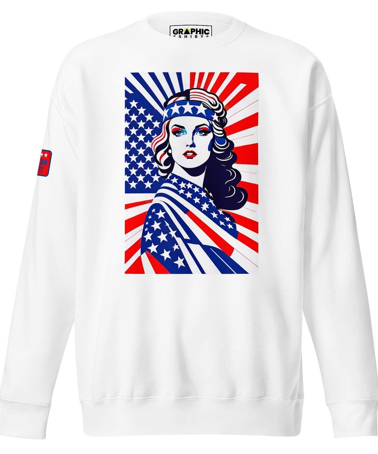 Unisex Premium Sweatshirt - American Liberty Series v.23 | Sweatshirt | Buy Online | GRAPHIC T-SHIRTS