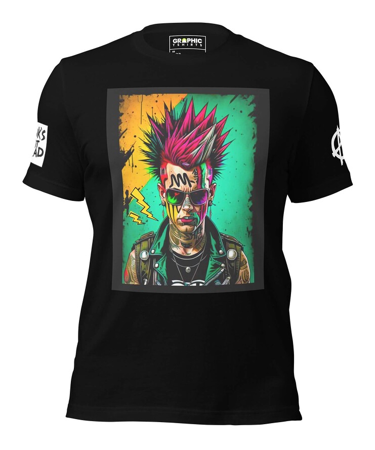 Unisex Crew Neck T-Shirt - Punk Rock Series Sector 6 | T-Shirt | Buy Online | GRAPHIC T-SHIRTS