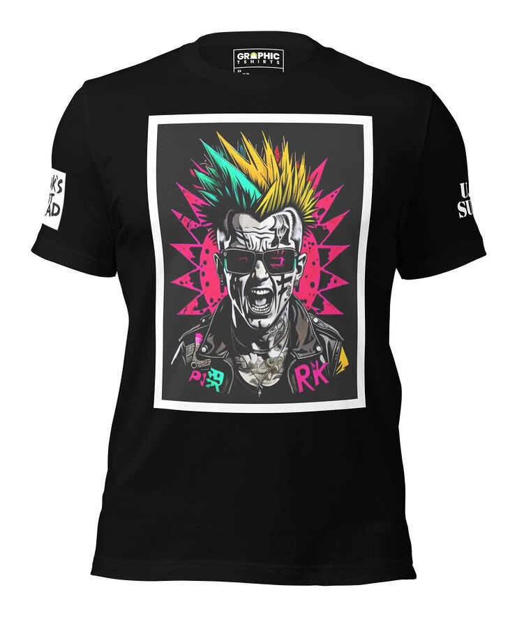 Unisex Crew Neck T-Shirt - Punk Rock Series Sector 4 | T-Shirt | Buy Online | GRAPHIC T-SHIRTS