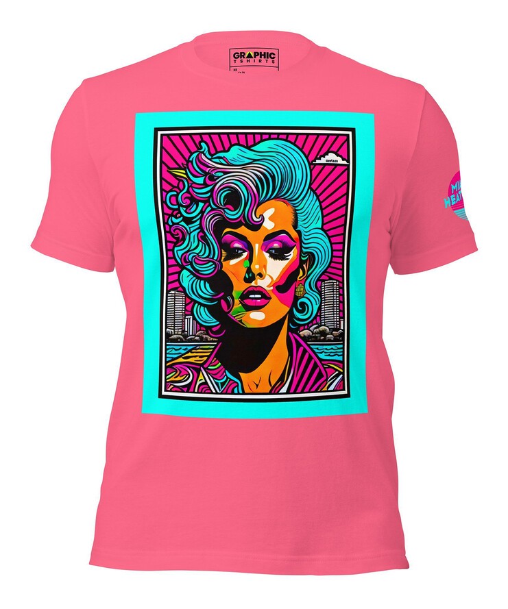 Unisex Crew Neck T-Shirt - Miami Heatwave Series v.23 | T-Shirt | Buy Online | GRAPHIC T-SHIRTS