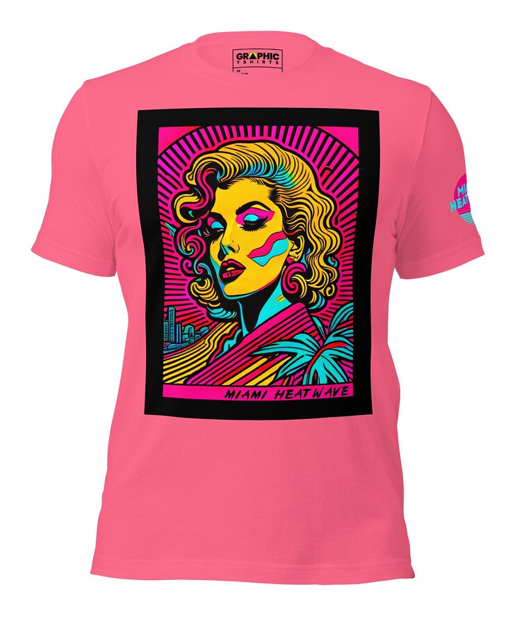 Unisex Crew Neck T-Shirt - Miami Heatwave Series v.20 | T-Shirt | Buy Online | GRAPHIC T-SHIRTS