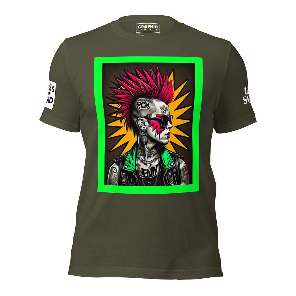 Unisex Crew Neck T-Shirt - Punk Rock Series Sector 12 — GRAPHIC T-SHIRTS