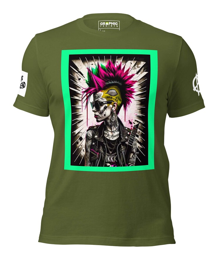 Unisex Crew Neck T-Shirt - Punk Rock Series Sector 16 | T-Shirt | Buy Online | GRAPHIC T-SHIRTS
