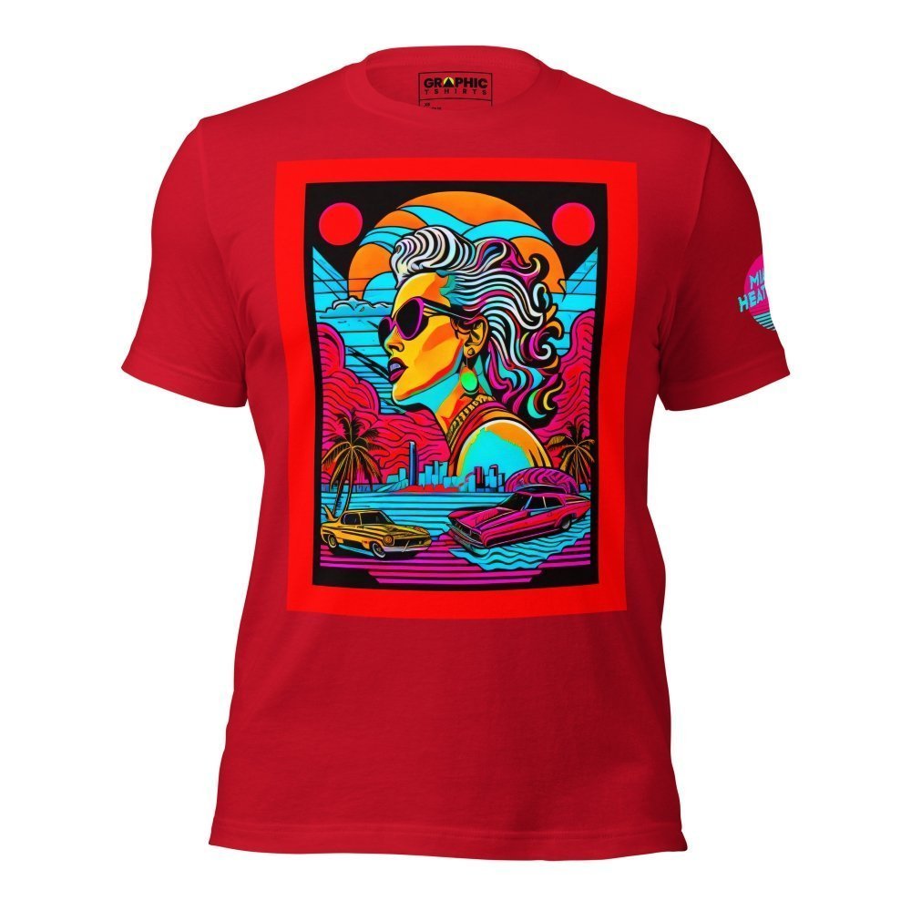 Unisex Crew Neck T-Shirt - Miami Heatwave Series v.7 — GRAPHIC T-SHIRTS