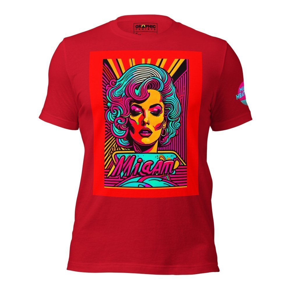 Unisex Crew Neck T-Shirt - Miami Heatwave Series v.4 — GRAPHIC T-SHIRTS