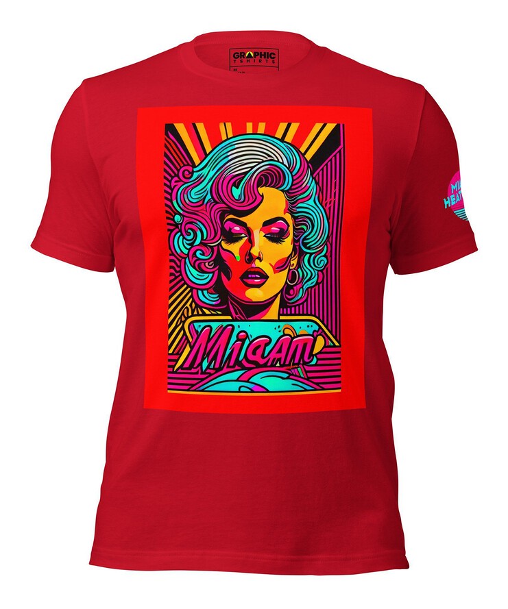 Unisex Crew Neck T-Shirt - Miami Heatwave Series v.4 | T-Shirt | Buy Online | GRAPHIC T-SHIRTS