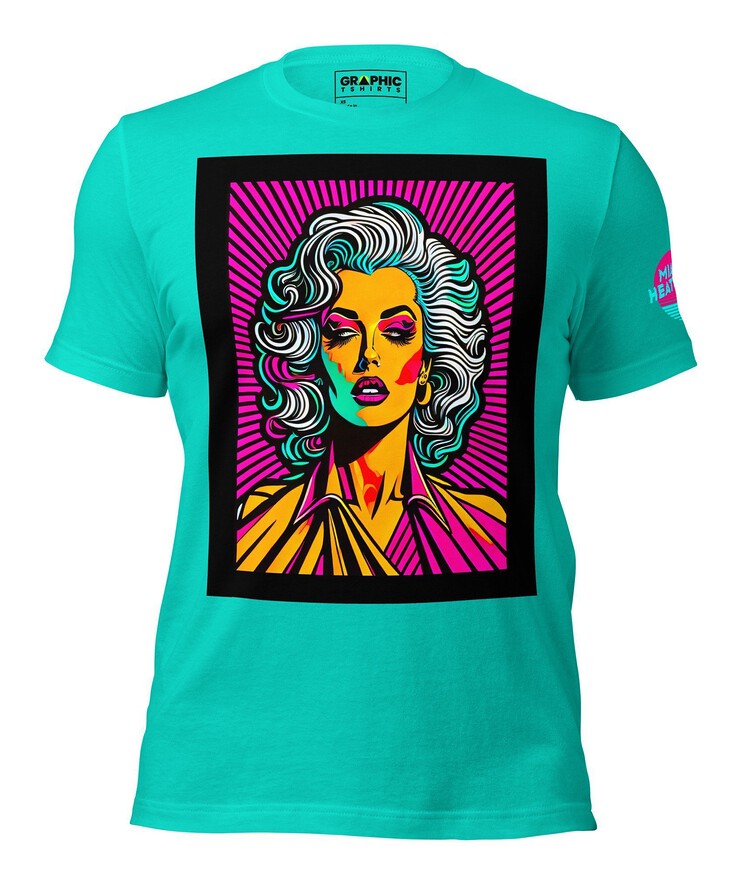 Unisex Crew Neck T-Shirt - Miami Heatwave Series v.18 | T-Shirt | Buy Online | GRAPHIC T-SHIRTS