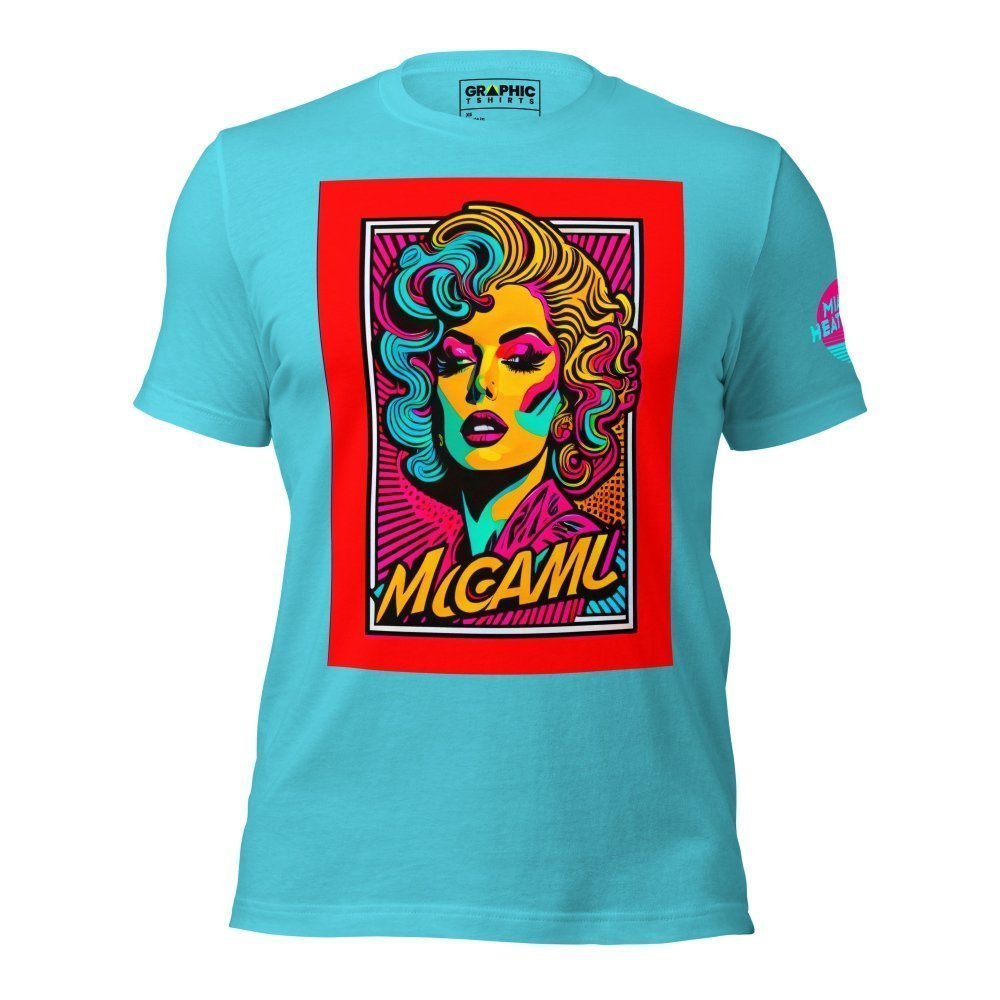 Unisex Crew Neck T-Shirt - Miami Heatwave Series v.25 — GRAPHIC T-SHIRTS