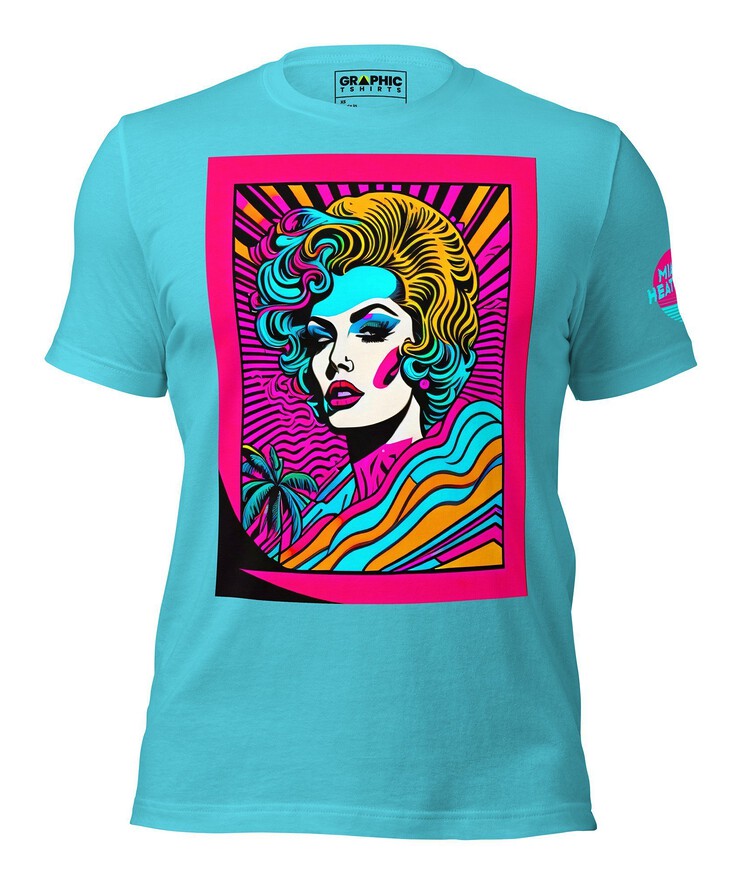 Unisex Crew Neck T-Shirt - Miami Heatwave Series v.21 | T-Shirt | Buy Online | GRAPHIC T-SHIRTS