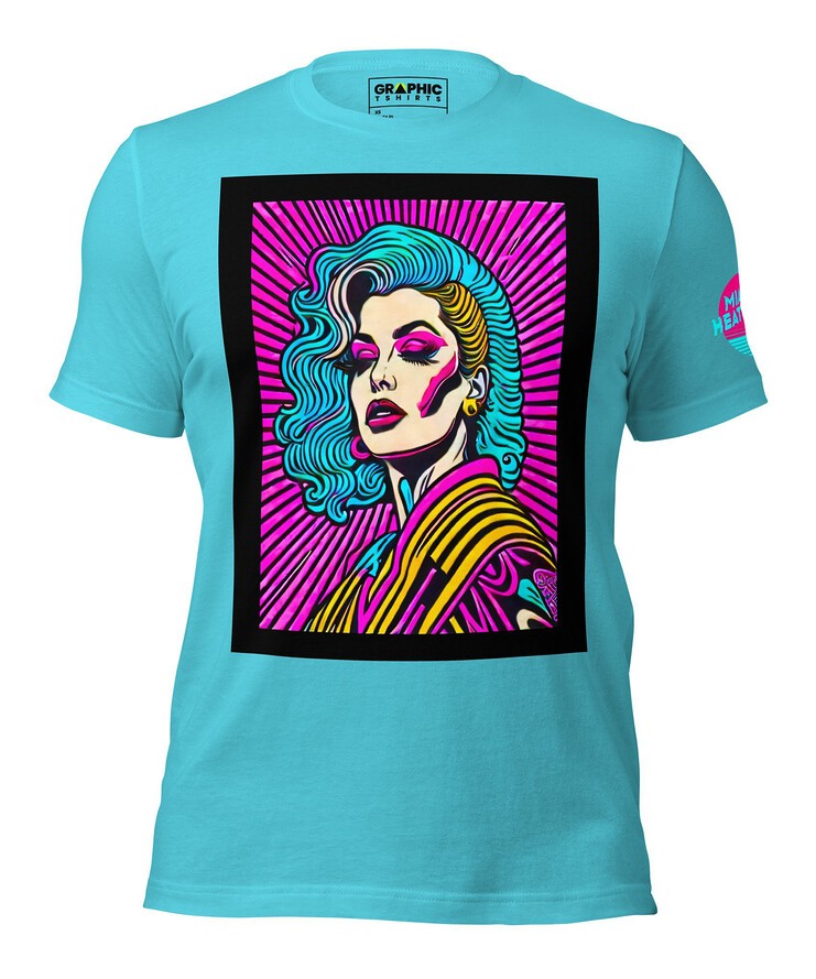Unisex Crew Neck T-Shirt - Miami Heatwave Series v.12 | T-Shirt | Buy Online | GRAPHIC T-SHIRTS