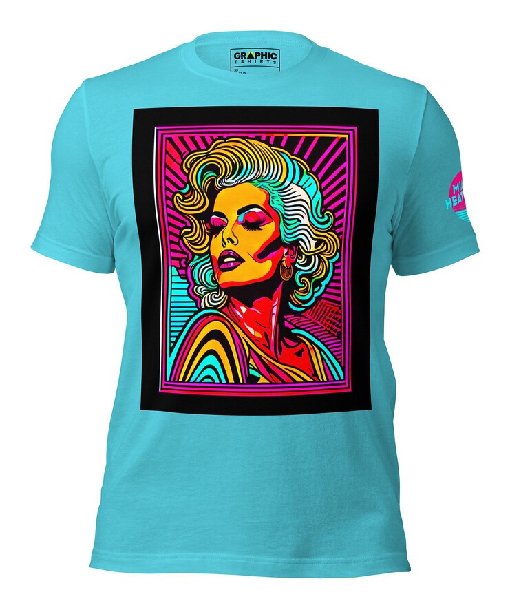 Unisex Crew Neck T-Shirt - Miami Heatwave Series v.6 | T-Shirt | Buy Online | GRAPHIC T-SHIRTS