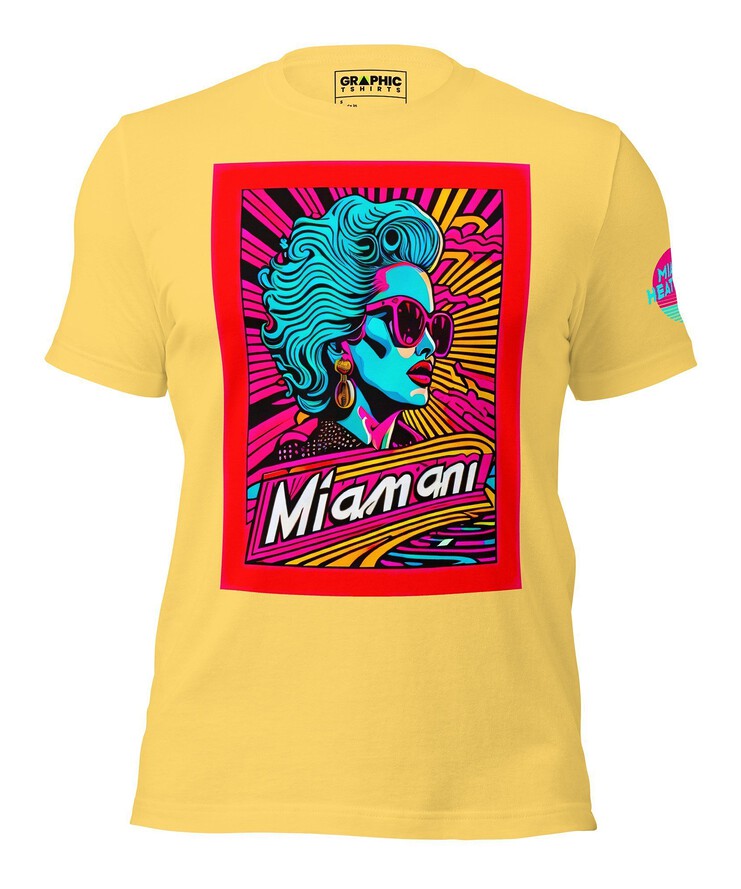 Unisex Crew Neck T-Shirt - Miami Heatwave Series v.24 | T-Shirt | Buy Online | GRAPHIC T-SHIRTS