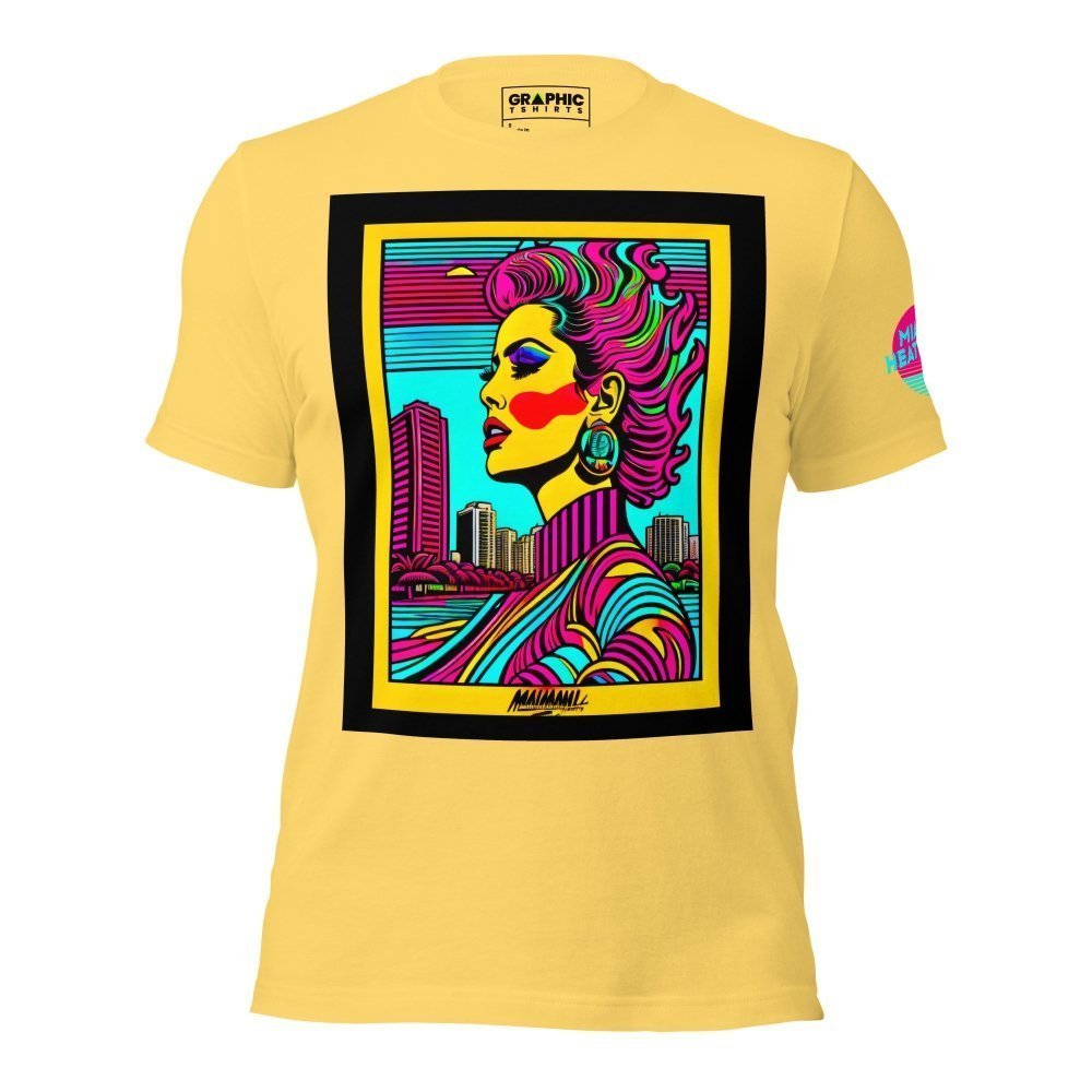 Unisex Crew Neck T-Shirt - Miami Heatwave Series v.9 — GRAPHIC T-SHIRTS