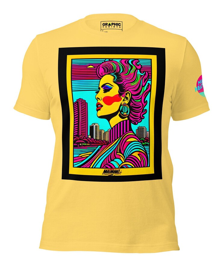 Unisex Crew Neck T-Shirt - Miami Heatwave Series v.9 | T-Shirt | Buy Online | GRAPHIC T-SHIRTS