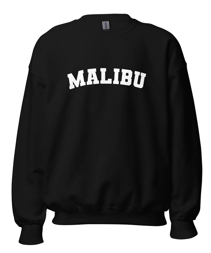 Unisex Crew Neck Sweatshirt - Malibu | Sweatshirt | Buy Online | GRAPHIC T-SHIRTS