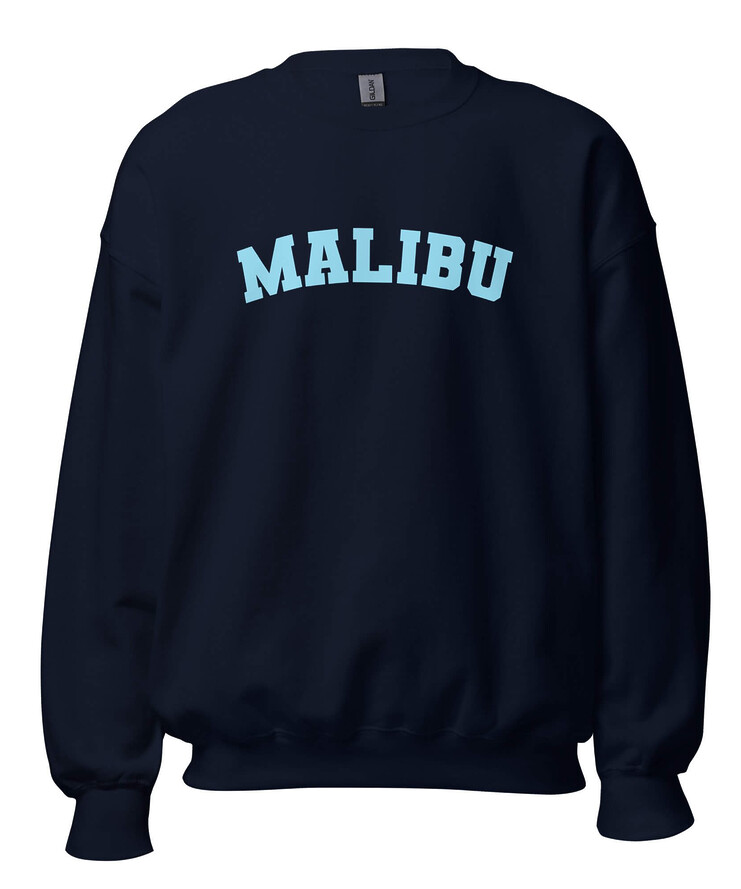 Unisex Crew Neck Sweatshirt - Malibu | Sweatshirt | Buy Online | GRAPHIC T-SHIRTS