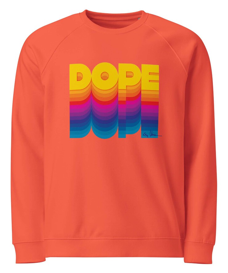 Unisex Organic Raglan Sweatshirt - Dope | Sweatshirt | Buy Online | GRAPHIC T-SHIRTS