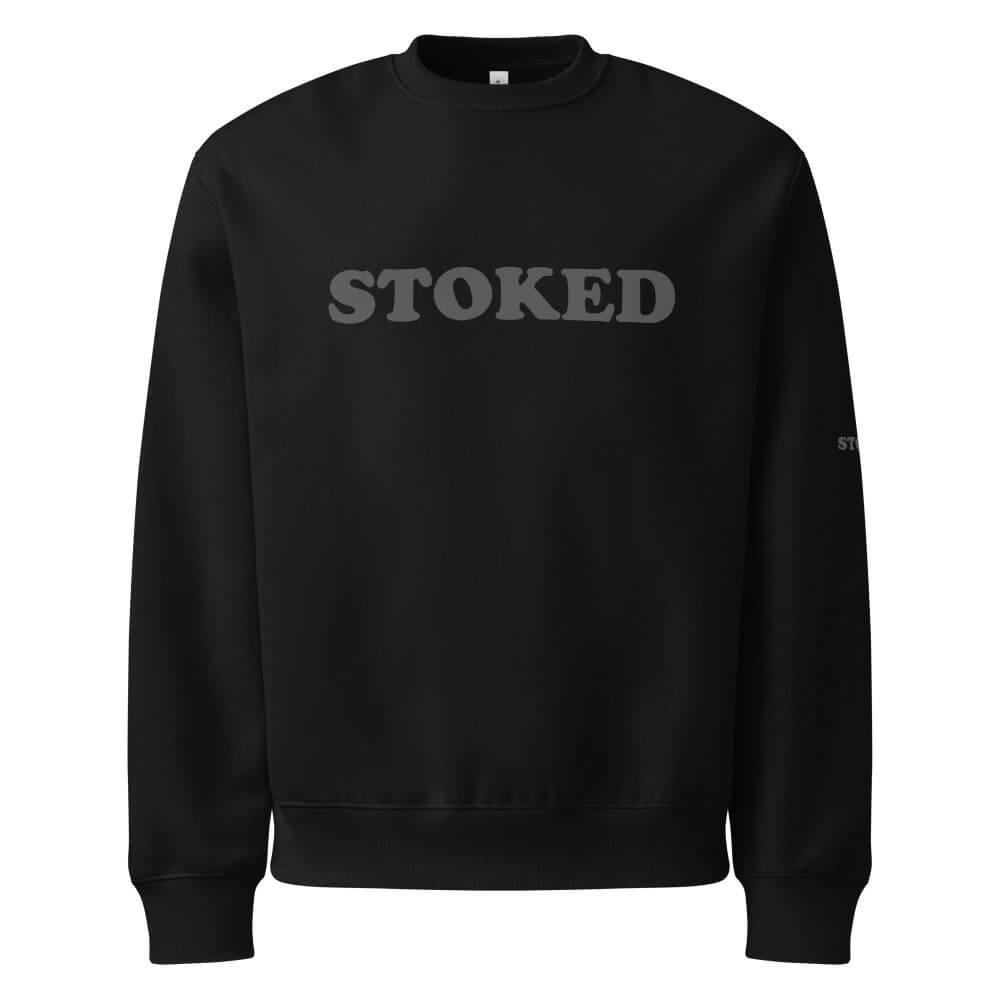 Oversized Heavyweight Sweatshirt - Stoked — GRAPHIC T-SHIRTS