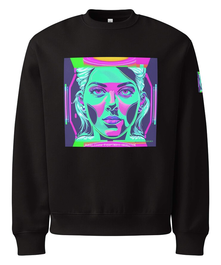 Oversized Heavyweight Sweatshirt - SynthClone Prototype X-2698 | Sweatshirt | Buy Online | GRAPHIC T-SHIRTS