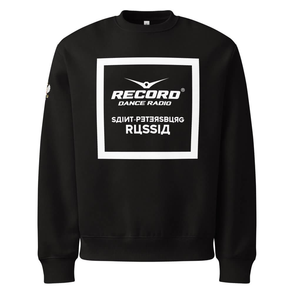 Oversized Heavyweight Sweatshirt - Record Dance Radio Saint Petersburg Russia — GRAPHIC T-SHIRTS
