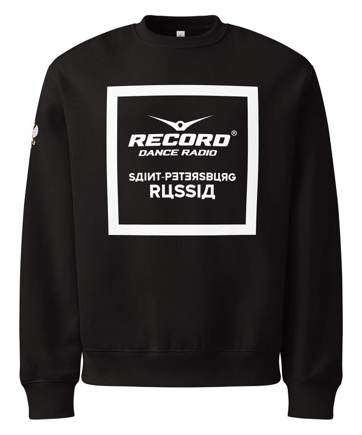 Oversized Heavyweight Sweatshirt - Record Dance Radio Saint Petersburg Russia | Sweatshirt | Buy Online | GRAPHIC T-SHIRTS