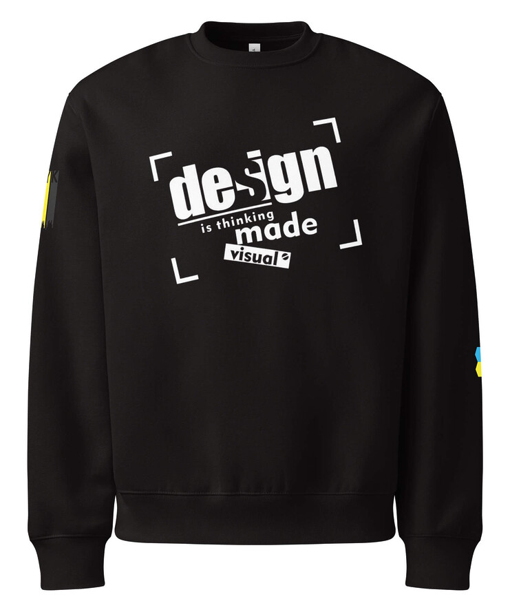 Oversized Heavyweight Sweatshirt - Design Is Thinking Made Visual | Sweatshirt | Buy Online | GRAPHIC T-SHIRTS