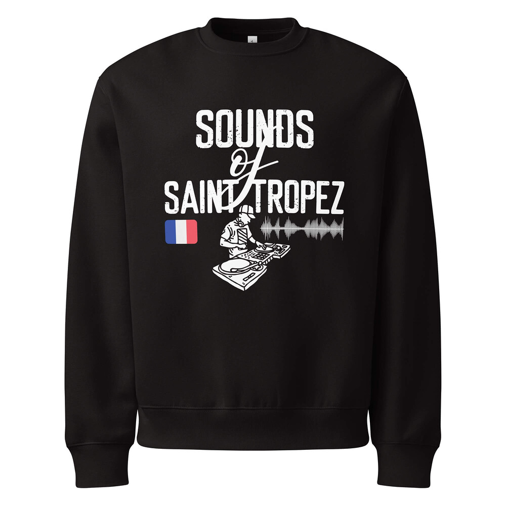 Oversized Heavyweight Sweatshirt - Sounds Of Saint Tropez — GRAPHIC T-SHIRTS