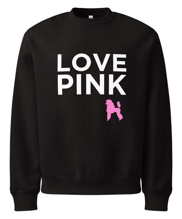 Oversized Heavyweight Sweatshirt - Love Pink 🩷 | Sweatshirt | Buy Online | GRAPHIC T-SHIRTS