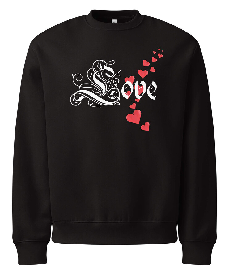 Oversized Heavyweight Sweatshirt - Love | Sweatshirt | Buy Online | GRAPHIC T-SHIRTS