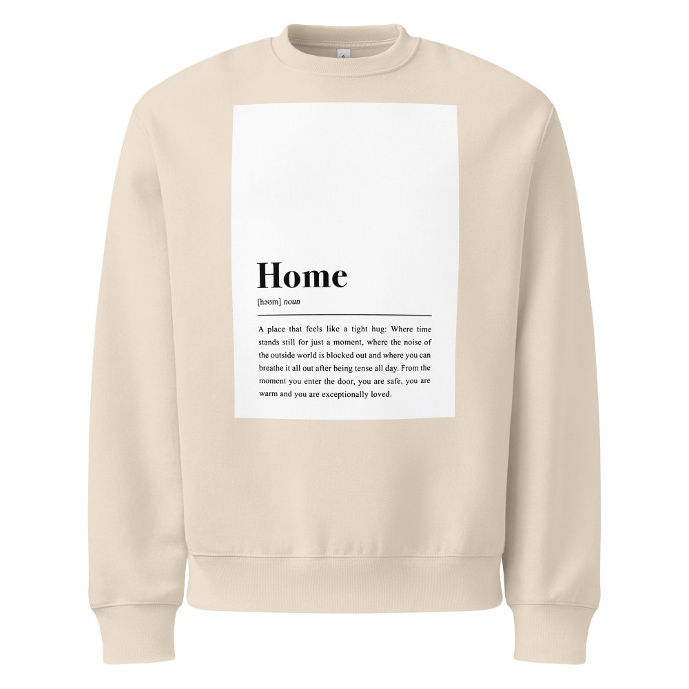 Oversized Heavyweight Sweatshirt - Home