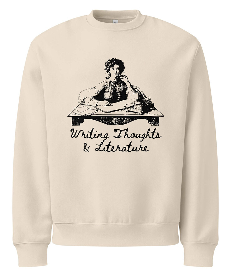 Oversized Heavyweight Sweatshirt - Writing Thoughts And Literature Vintage | Sweatshirt | Buy Online | GRAPHIC T-SHIRTS