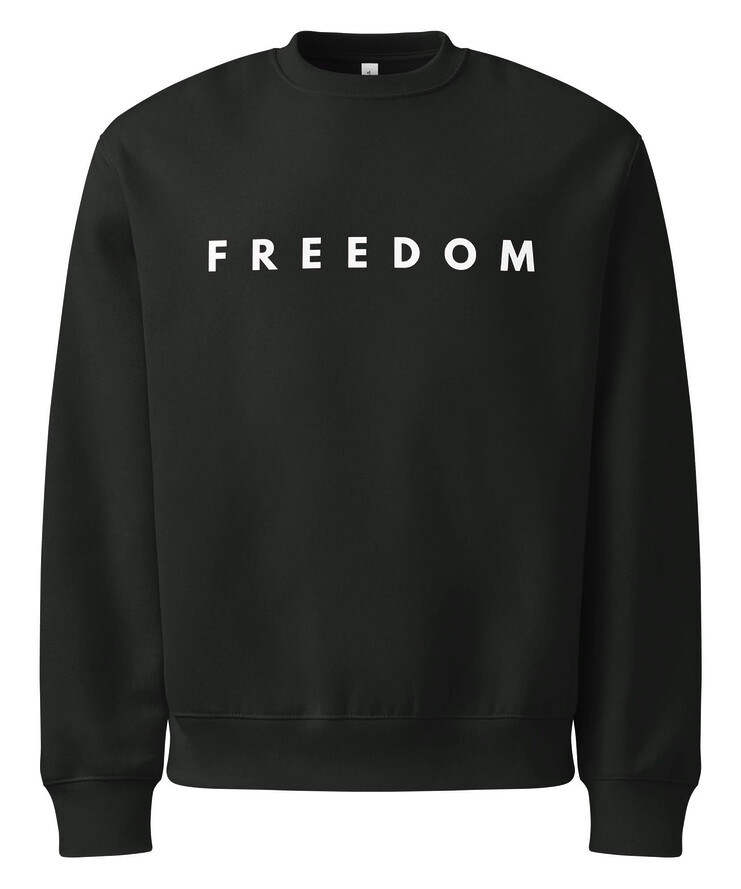 Oversized Heavyweight Sweatshirt - FREEDOM | Sweatshirt | Buy Online | GRAPHIC T-SHIRTS