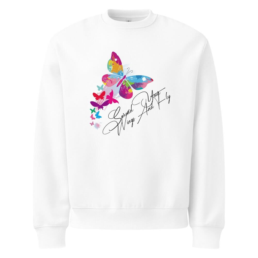 Oversized Heavyweight Sweatshirt - Spread Your Wings And Fly — GRAPHIC T-SHIRTS
