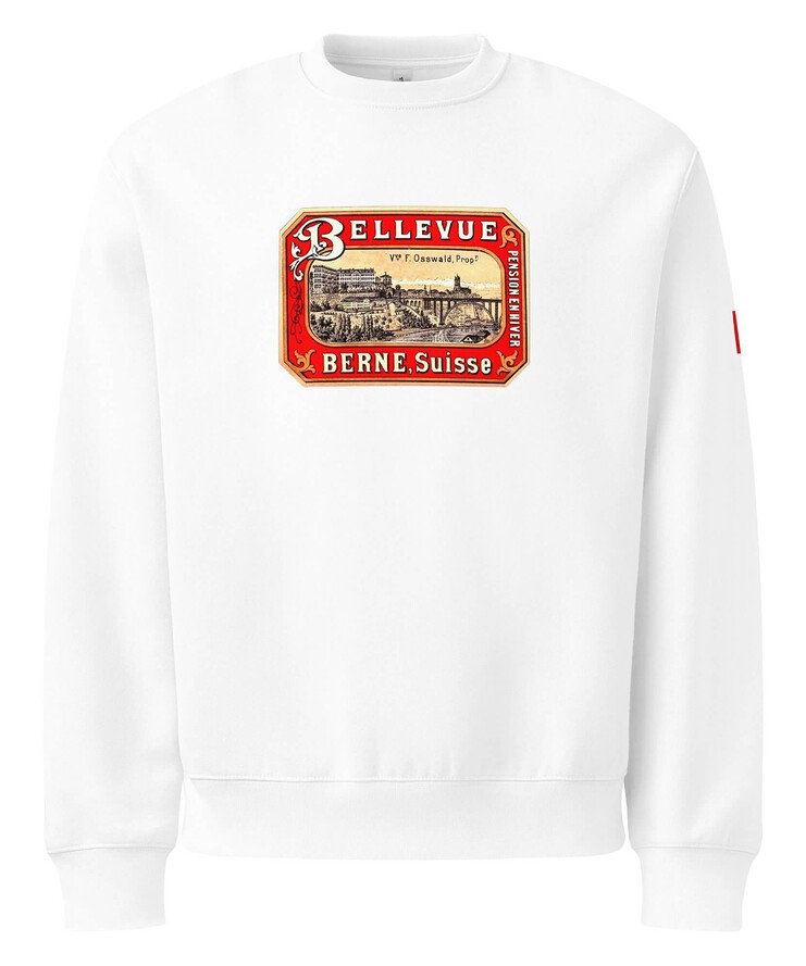 Oversized Heavyweight Sweatshirt - Bellevue Hotel Berne Switzerland Vintage | Sweatshirt | Buy Online | GRAPHIC T-SHIRTS