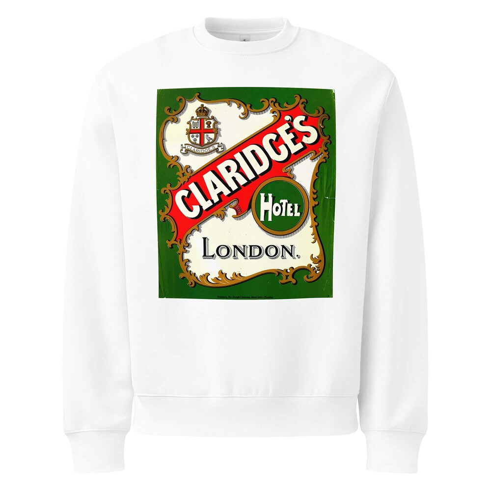 Oversized Heavyweight Sweatshirt - Claridges Hotel London — GRAPHIC T-SHIRTS