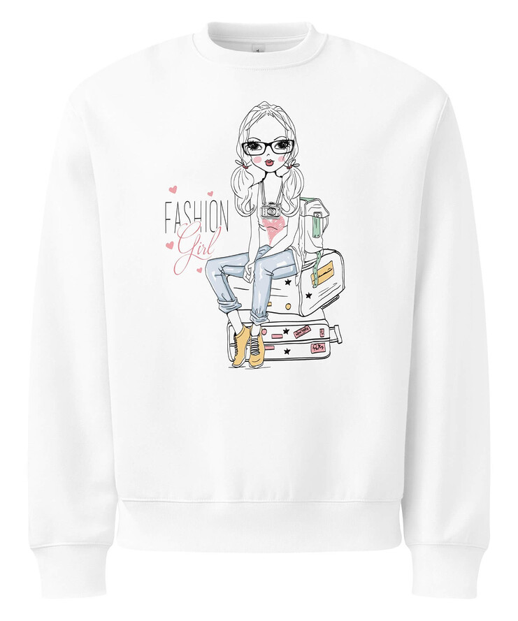 Oversized Heavyweight Sweatshirt - Fashion Girl | Sweatshirt | Buy Online | GRAPHIC T-SHIRTS