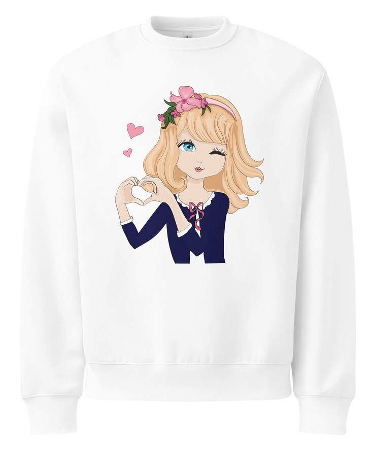 Oversized Heavyweight Sweatshirt - Loving Girl | Sweatshirt | Buy Online | GRAPHIC T-SHIRTS