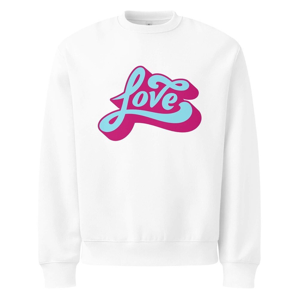 Oversized Heavyweight Sweatshirt - Love — GRAPHIC T-SHIRTS
